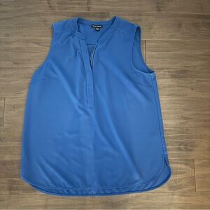 Hilary Radley Sleeveless Blouse Royal Blue Top XL